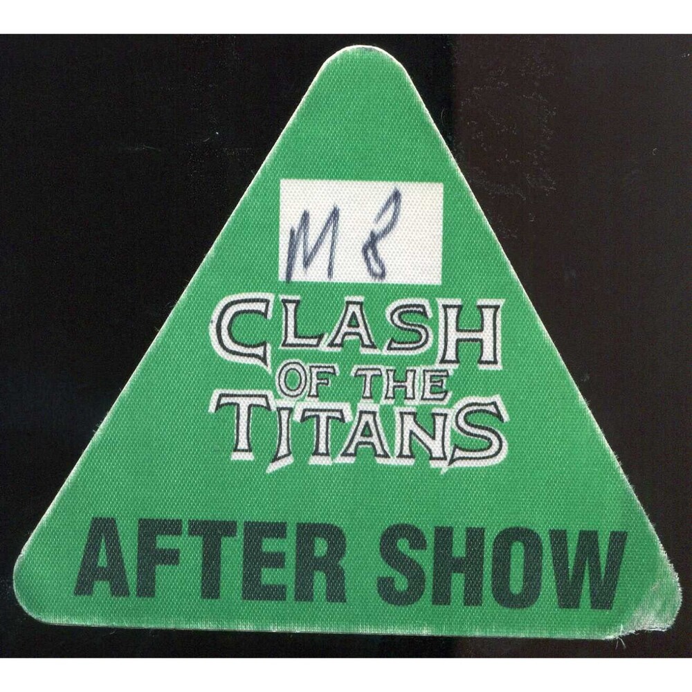 1991 Clash Titans Anthrax Slayer Alice Chains Megadeth Backstage Pass After Show